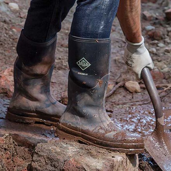 Muck Chore Klassische Steel Toe Herren Schwarz | Österreich-5261834